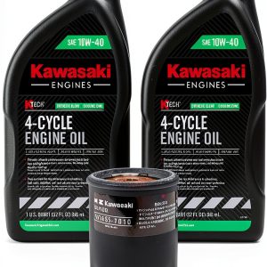 Kawasaki Oil Change Kit 10W40 Dual Engine Filter-0