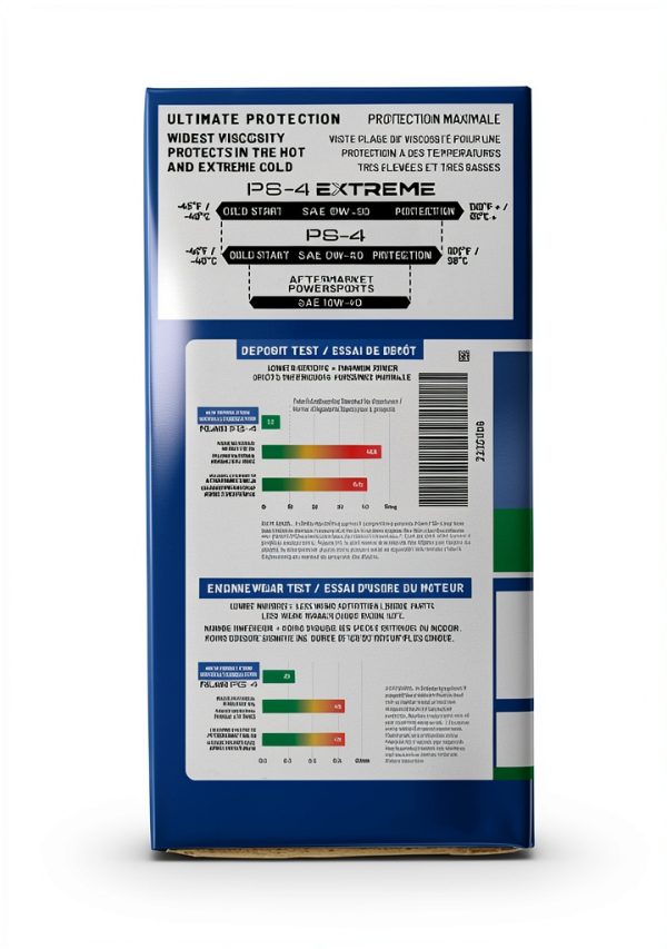 Polaris PS-4 5W-50 Full Synthetic Engine Oil 2qt-3