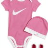 Nike Infant Girls Swoosh Leotard Pink 3 Piece Set-0