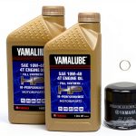 Yamaha 10W-40 Synthetic Oil Edwards 3qt Bundle-0