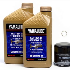 Yamaha 10W-40 Synthetic Oil Edwards 3qt Bundle-0