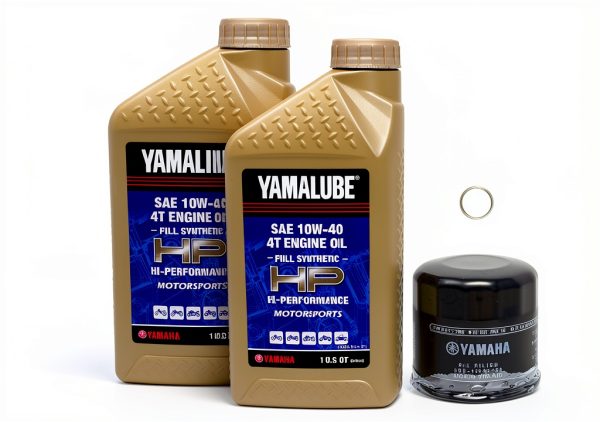 Yamaha 10W-40 Synthetic Oil Edwards 3qt Bundle-0