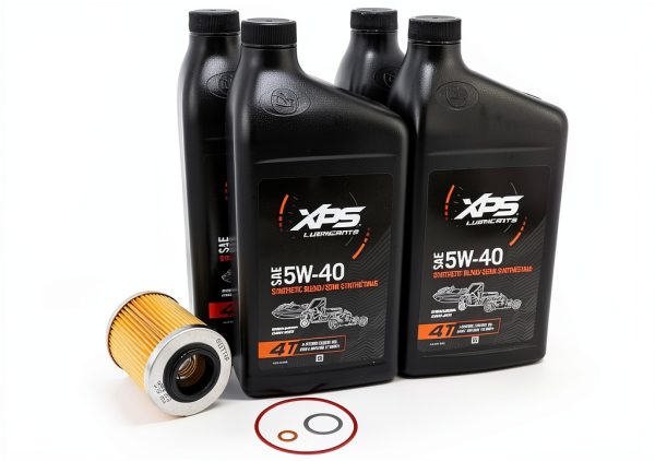UTV Engine Oil 5W-40 BRP Synthetic Blend Kit-0