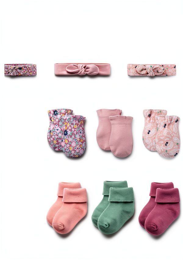 Baby Girl Layette Set 0-3 Months Cotton Clothes-6