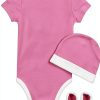Nike Infant Girls Swoosh Leotard Pink 3 Piece Set-1