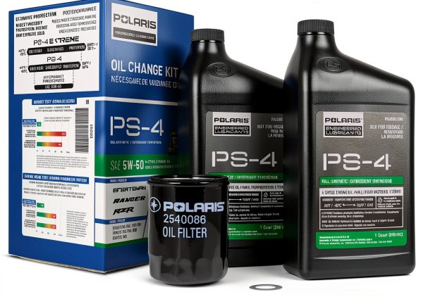 Polaris PS-4 5W-50 Full Synthetic Engine Oil 2qt-0