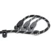 WePet Dog Training Slip Leash, No Pull, Durable Reflective Lead, Puppy Heavy Duty Loop Rope, Comfortable Handle, 6 ft, 3/8 inch, diam. Black/White-2