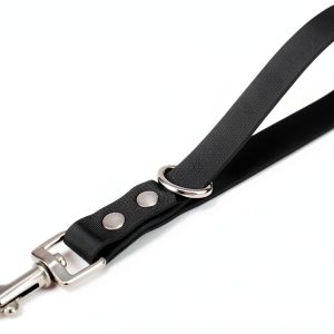 Short Dog Leash 9" Waterproof PVC Grab Tab by FURSDOOLY for All Breeds-0
