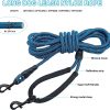 Dog Leash BTINESFUL Long Training 30ft Blue Reflective Rope-4